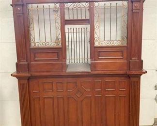 2PC. WALNUT BANK TELLER/RR DEPOT TELLER 