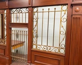 CLOSE UP IRON BAR WINDOWS