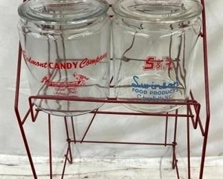 5 CENT TOM'S RACK W/4 JARS 