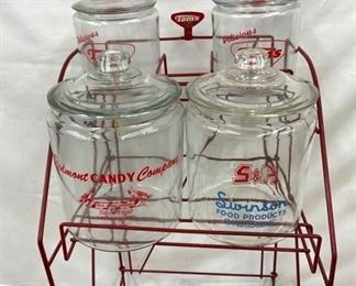 CLOSE UP W/TOM'S/PIEDMONT/SWINSON JARS 