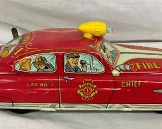 OTHERSIDE KEYWIND MARX FIRE CHIEF CAR 