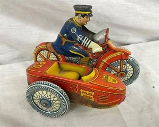 MARX KEYWIND POLICE MOTORCYCLE 