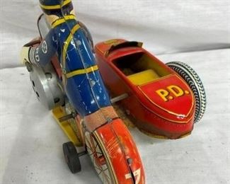 BACKVIEW MOTORCYCLE W.SIDE CAR 