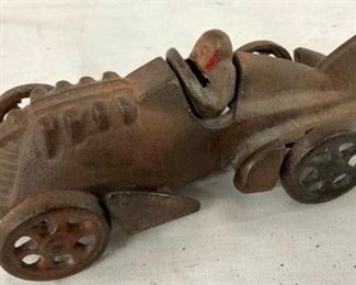 HUBLEY CAST IRON RACE CAR W/DRIVER 