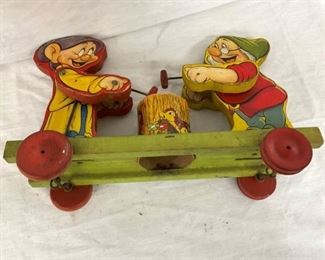 BOTTOM VIEW 1937 DOC/DOPEY PULL TOY 