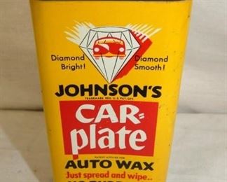 10 OZ. JOHNSONS CAR PLATE AUTO WAX