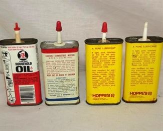BACK VIEW OIL TINS