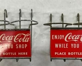 COCA-COLA SHOPPING CART BOTTLE HOLDERS