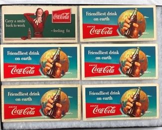 CLOSE UP COCA-COLA BLOTTERS