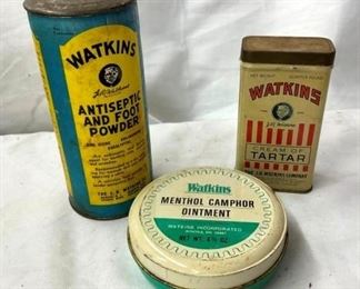 WATKINS OINTMENT/FOOT POWER/TARTER TINS 