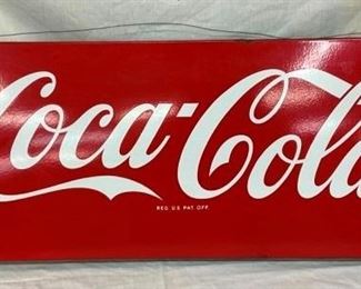 PORC. DRINK COCA-COLA SLED SIGN
