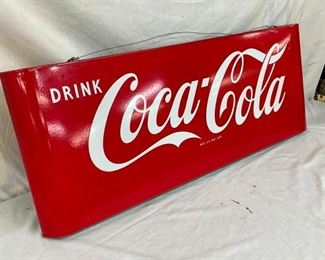 LEFSIDE COCA-COLA SLED SIGN 44X16