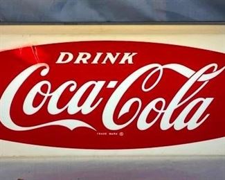 DRINK COCA-COLA FISHTAIL LIGHT UP SIGN