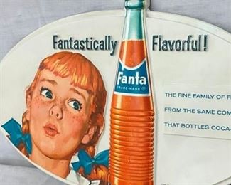 CLOSE UP W/EMB. FANTA GIRL & BOTTLE