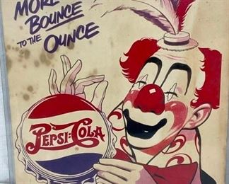 CLOSE UP W/PEPSI CAP & CLOWN