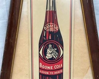 MEASURES 5 1/2 X15 FRAMED BOONE COLA ADV