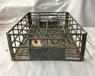 OTHER END VIEW COCA-COLA METAL CRATE