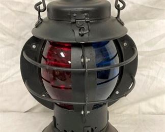 UNUSUAL ROUND RAILROAD LANTERN