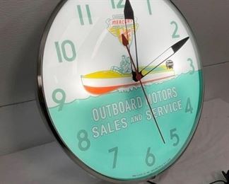15IN. CONTEMPORARY MERCURY CLOCK