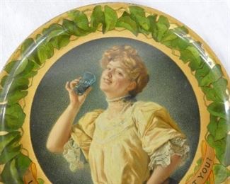 6IN TIP TRAY W/VICTORIAN LADY