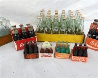 VARIOUS COKE MINI BOTTLES W/CARTON