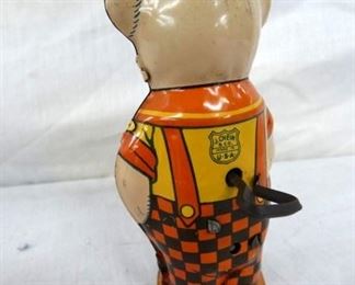 BACK VIEW J. CHEIN TIN LITHO PIG