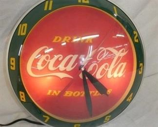 15IN. COCA-COLA DOUBLE BUBBLE CLOCK