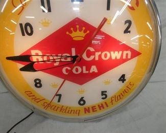 CLOSE UP CONTEMPORARY RC COLA CLOCK