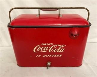 EMB. COKE AIRLINE COOLER W/OPENER/TRAY