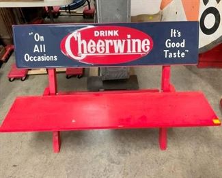4FT. CHEERWINE STORE BENCH