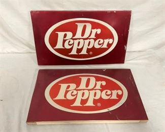 EMB. DR. PEPPER SIGNS 21X12
