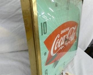DRINK COKE FISHTAIL PAM CLOCK