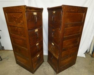VIEW 7 MATCHING PAIR GLOBE FILE CABINETS