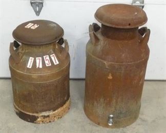 EARLY MILK CANS