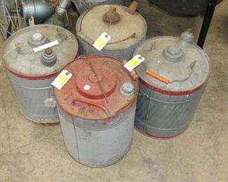 VARIOUS GAS CANS AND OTHERS