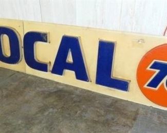 VIEW 3 2PC. PLASTIC UNOCAL 76 SIGN