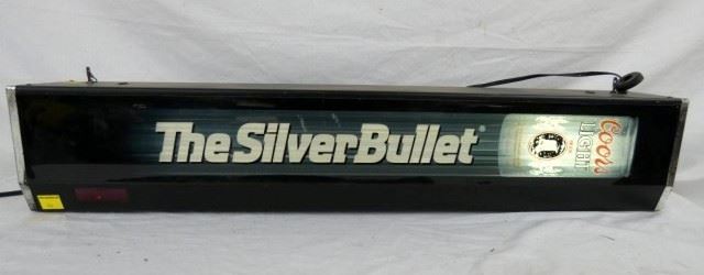 COORS SILVER BULLET CAN LIGHTUP SIGN