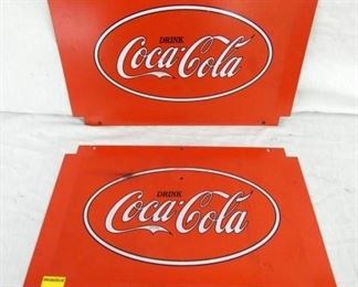 METAL COKE ICE CHEST SIGNS