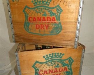 WOODEN CANADA DRY BOXES