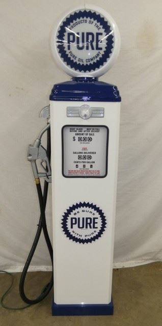 7ft. METAL CONTEMPORARY PURE GAS PUMP