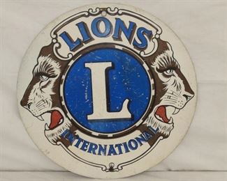 18IN. LIONS INTERNATIONAL SIGN