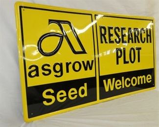 VIEW 3 LEFTSIDE EMB. ASGROW SEED SIGN