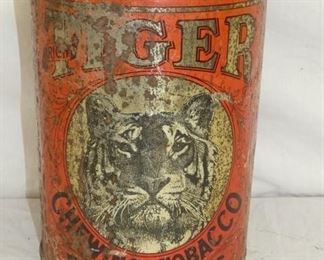 TIGER 5 CENT CHEWING TOBACCO TIN