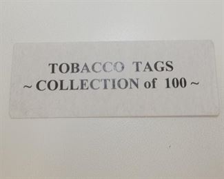 COLLECTION OF 100 NC TOBACCO TAGS
