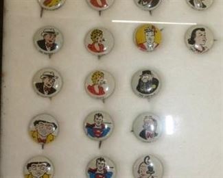 COLLECTION COMIC CHARACTER BUTTONS