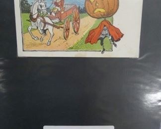 EARLY VINTAGE ORG. HALLOWEEN POSTCARDS