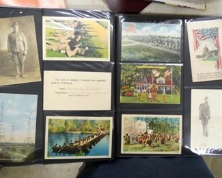 VIEW 7 BOOK OF ARMY POSTCARDS