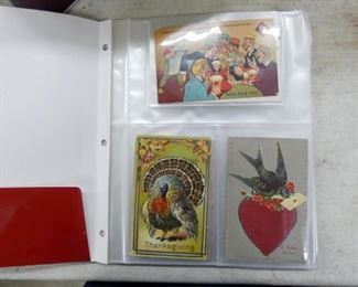 BOOK OF EMB. HOLIDAY POSTCARDS