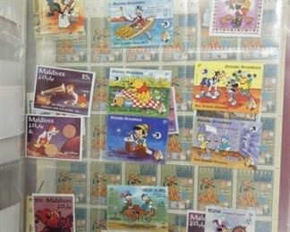 VIEW 3 BOOK OF DISNEY & NUDE STAMPS