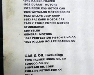 1920'S-50'S GAS-OIL/AUTOMOTIVE STOCKS 